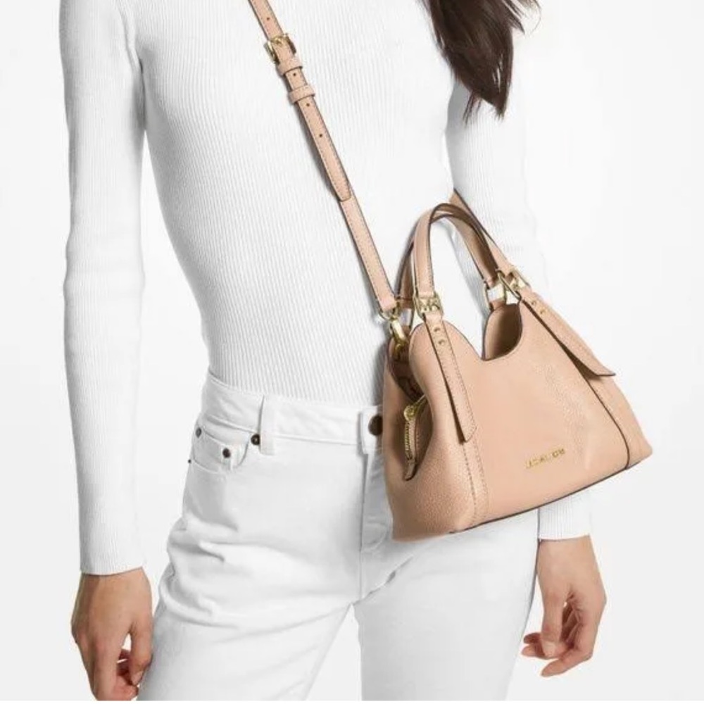 Michael Kors Women's Arlo Small Pebbled Leather Crossbody Bag Buff
NWT - Picture 1 of 16